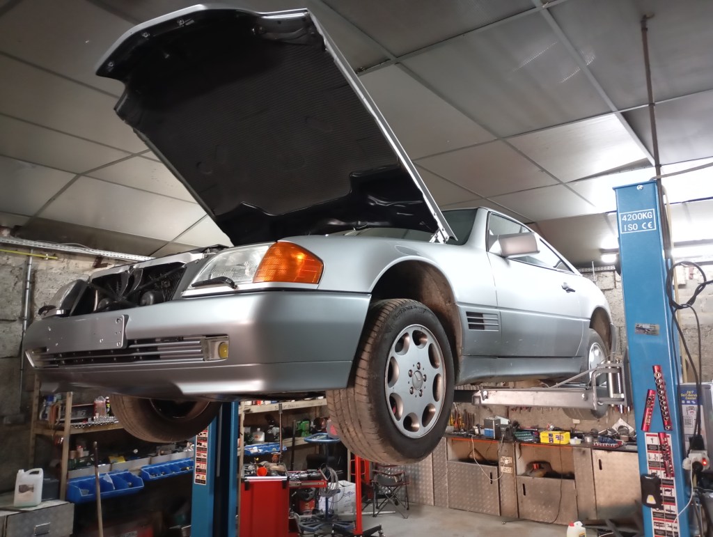 entretien mécanique sur mercedes r129 sl 320